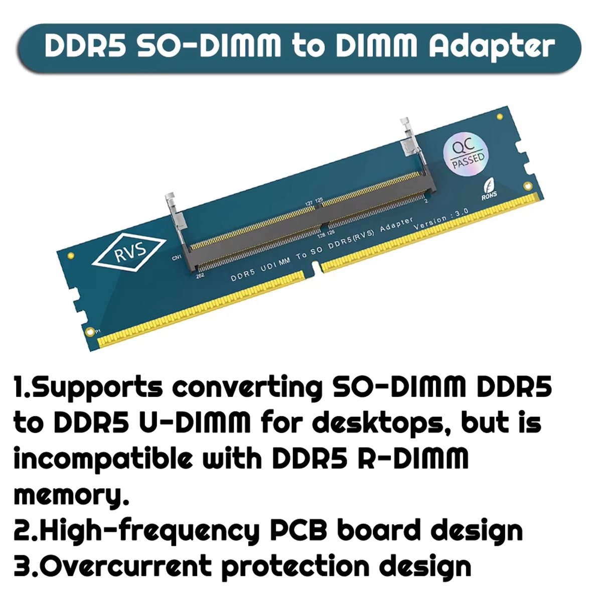 Адаптер-конвертер памяти T35C  – обзор и цена Ddr5 Sodimm